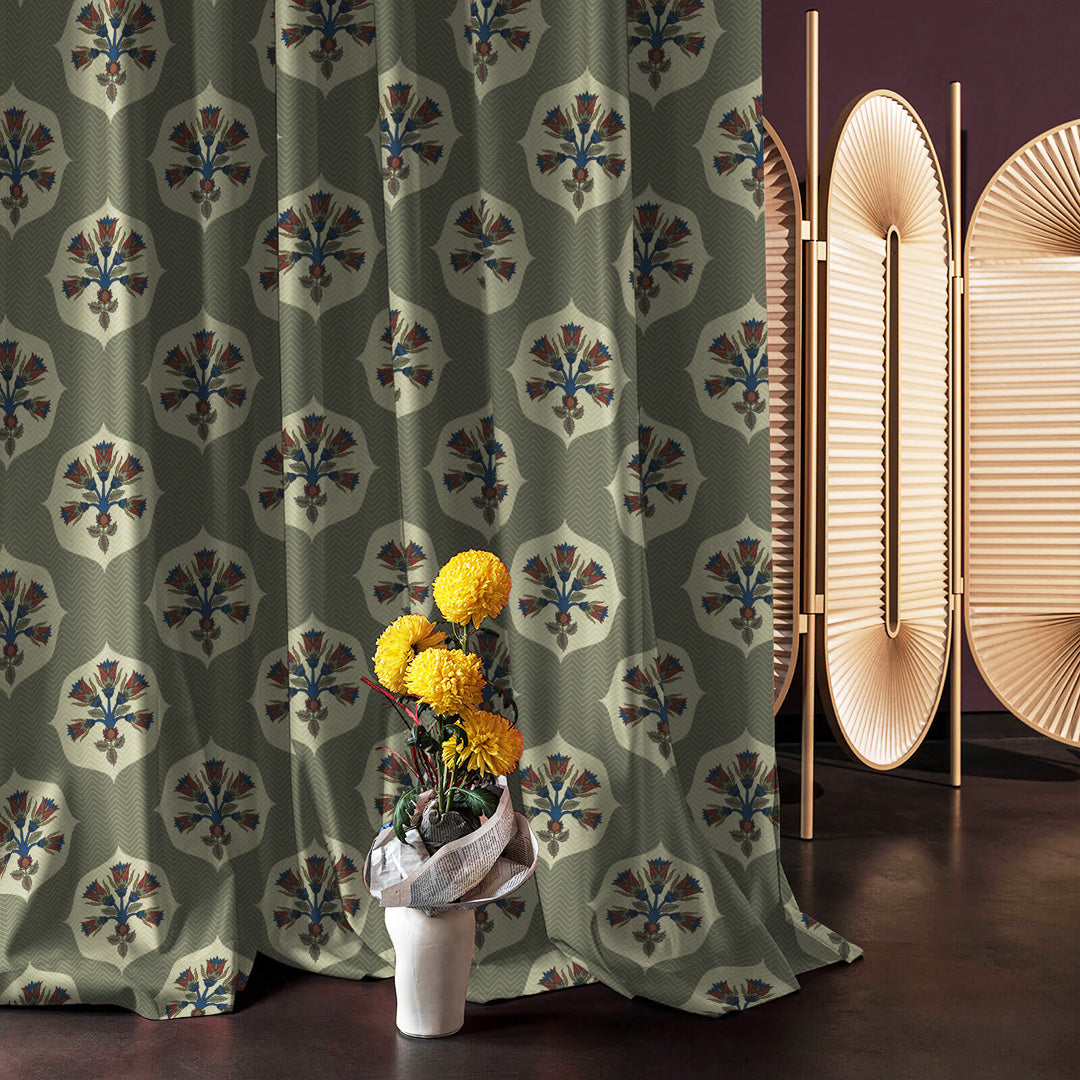 Green Velvet Curtains