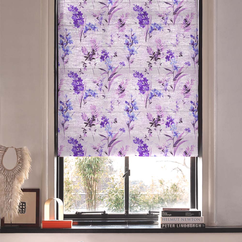 Purple Roman Blinds
